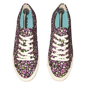 SeaVees Women's Monterey sneakers size 10 Preppy Girly Blossom Poplin twill NWOB